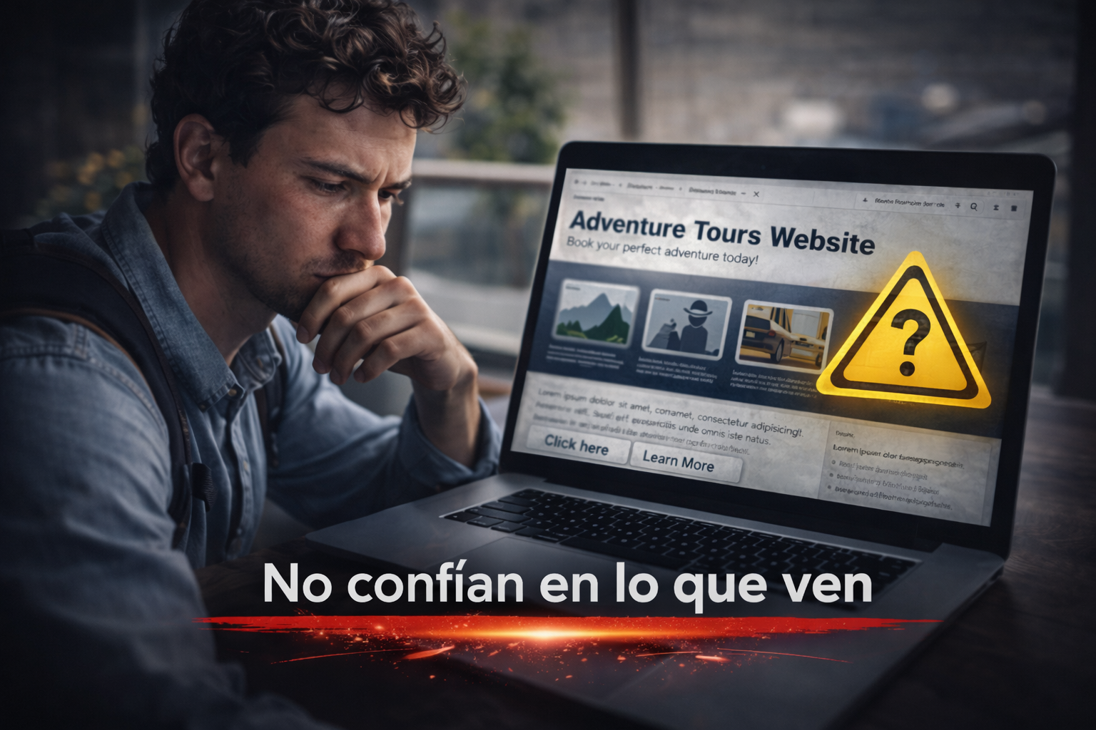 no generas confianza en tu sitio web